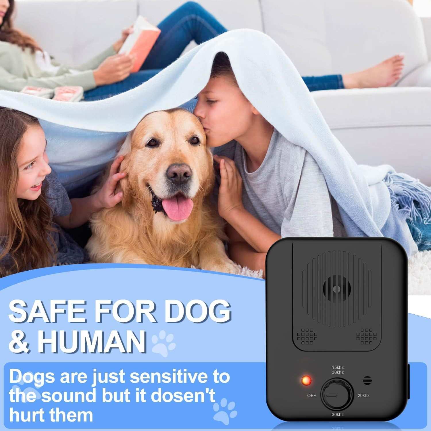 Anti bark device for dogs