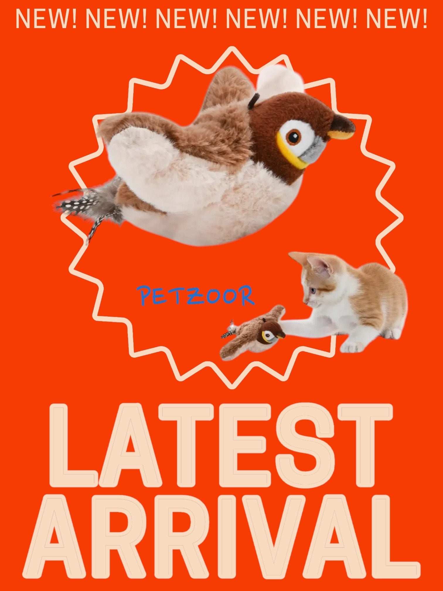 flying bird cat toy