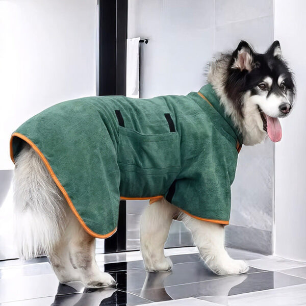 pet bathrobe large dog body wrap bath after suction fast dry breathable four seasons clean dog bathrobe