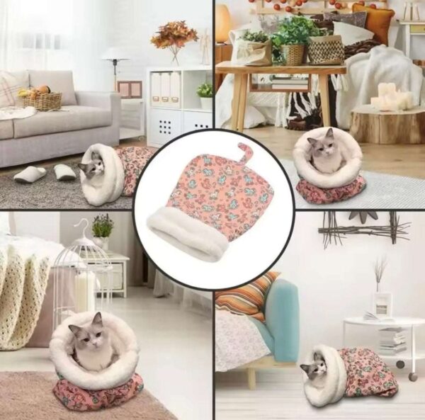 cat sleeping bag petzoor cozy cat nest
