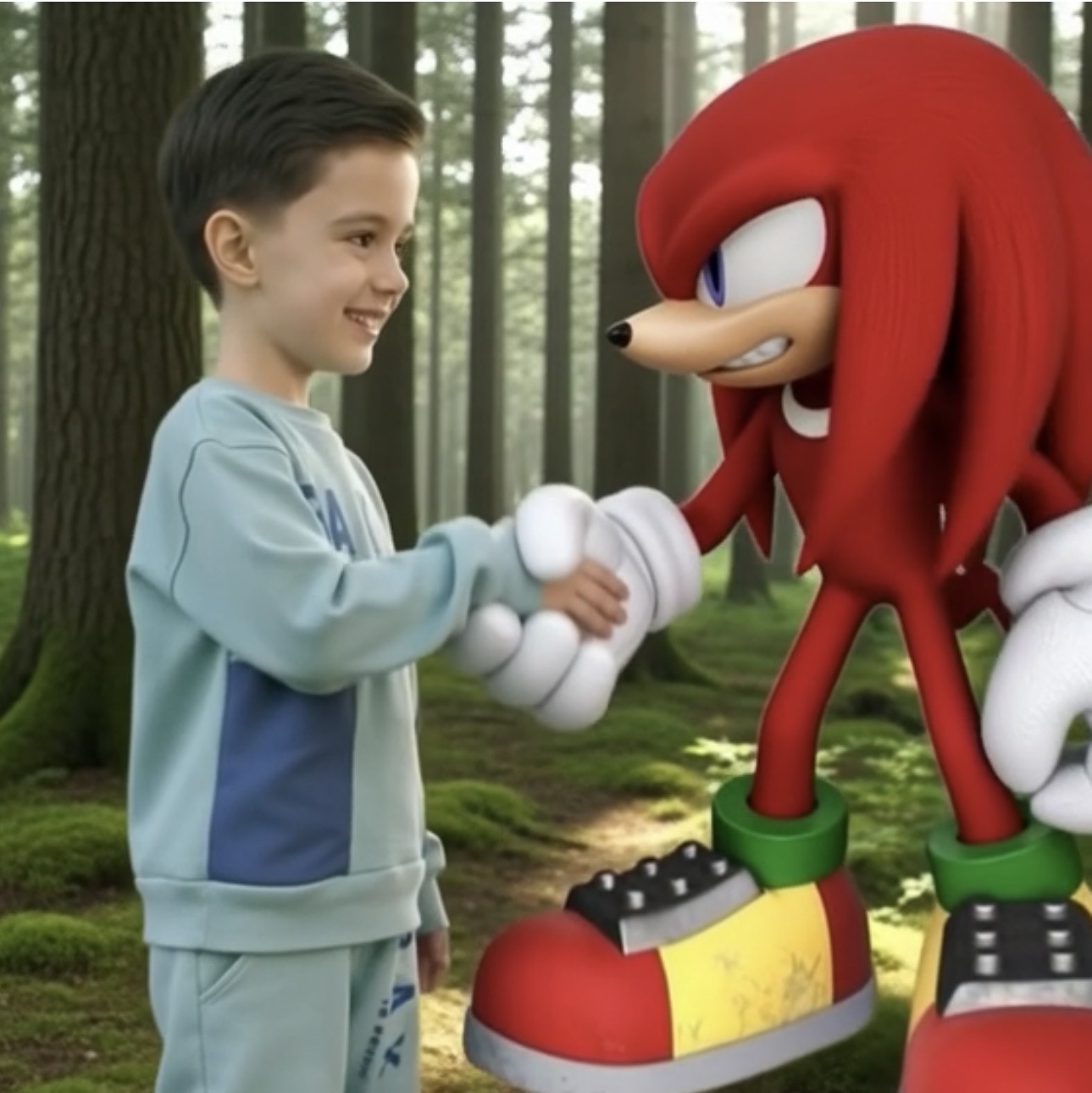 Custom kids animation created from real child photo in magical forest