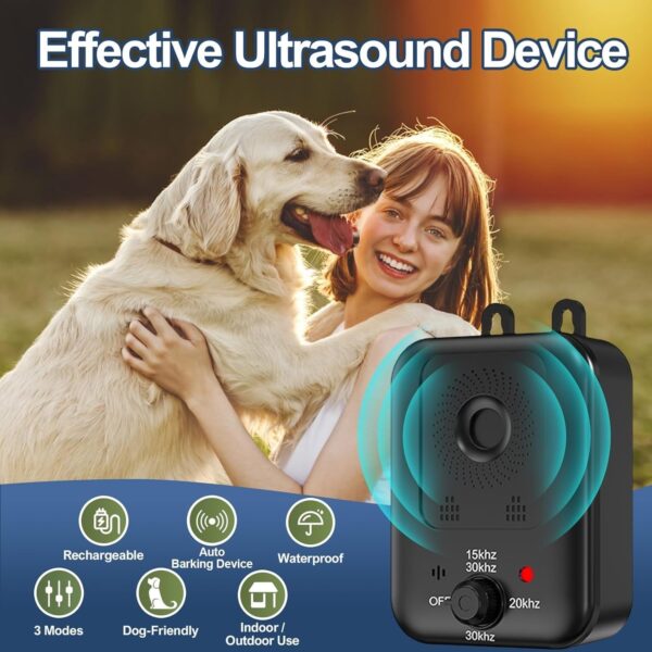anti barking device petzoor outdoor ultrasonic anti barking device