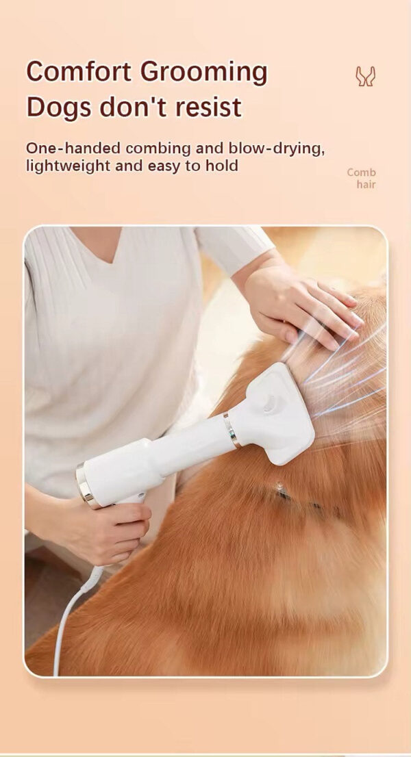petzoor 2 in 1 low noise dog dryer