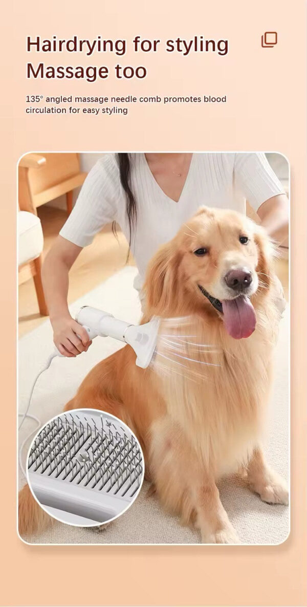 petzoor 2 in 1 low noise dog dryer