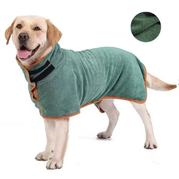 pet bathrobe large dog body wrap bath after suction fast dry breathable four seasons clean dog bathrobe