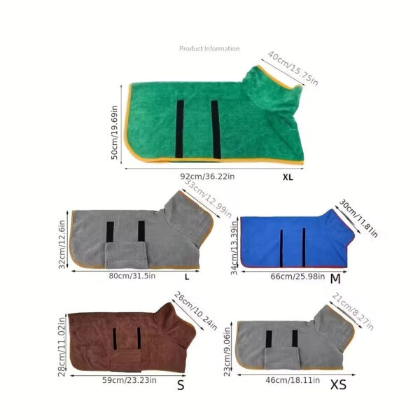 pet bathrobe large dog body wrap bath after suction fast dry breathable four seasons clean dog bathrobe