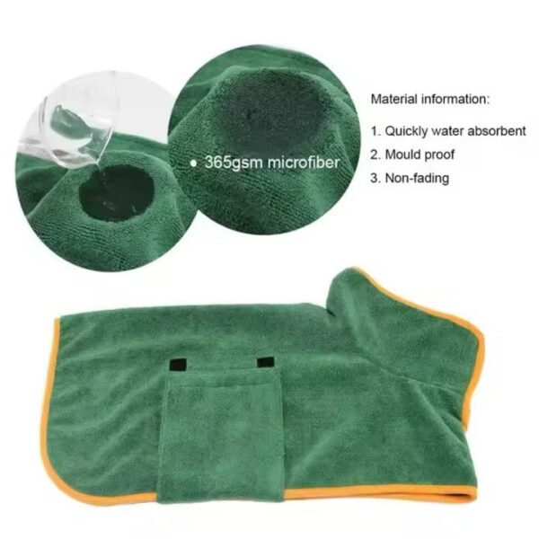 pet bathrobe large dog body wrap bath after suction fast dry breathable four seasons clean dog bathrobe