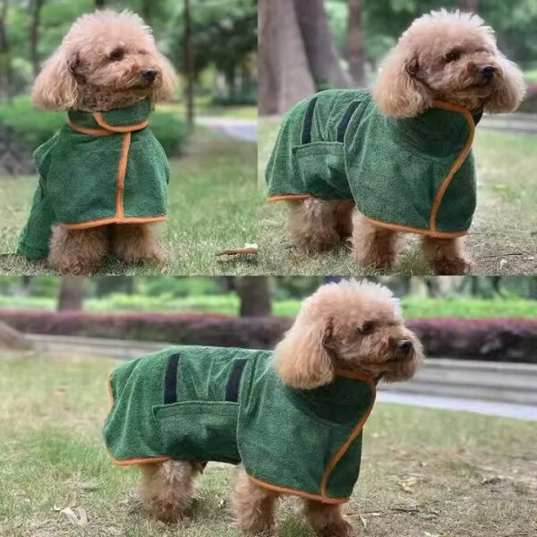 pet bathrobe large dog body wrap bath after suction fast dry breathable four seasons clean dog bathrobe