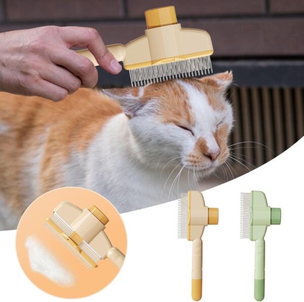 pet self cleaning comb for dog hair for cat hair long and short hair floating hair removal comb for cat and dog hair
