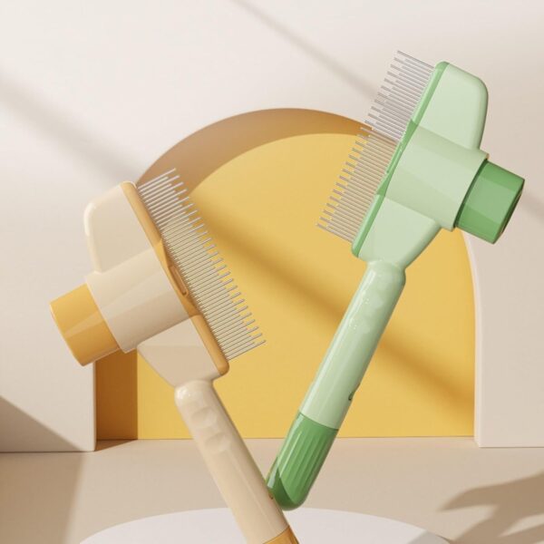 pet self cleaning comb for dog hair for cat hair long and short hair floating hair removal comb for cat and dog hair