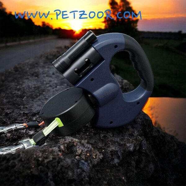retractable dog leash petzoor twinlead