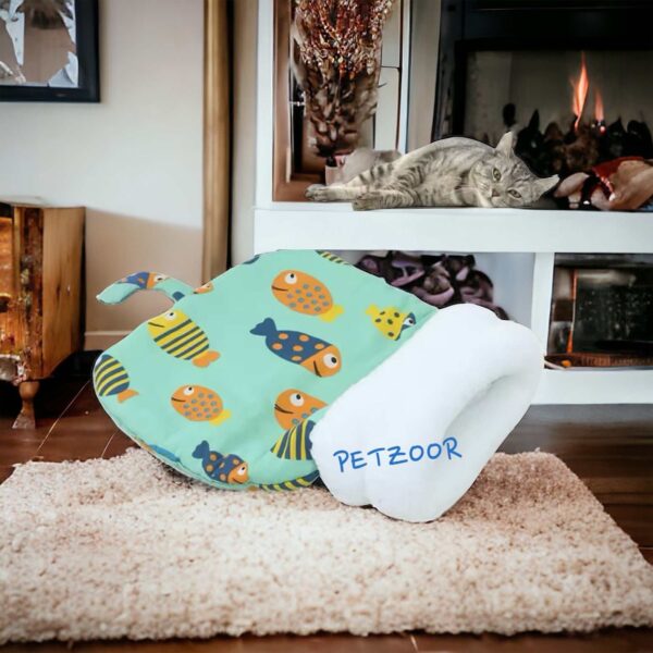 cat sleeping bag petzoor cozy cat nest