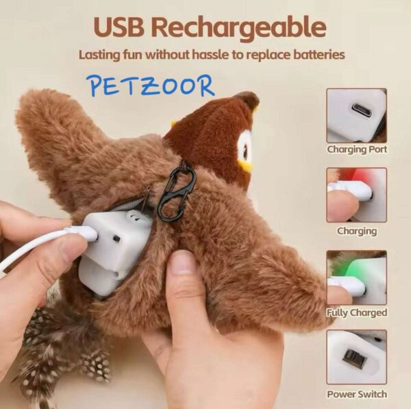 flying bird cat toy petzoor soaringbird