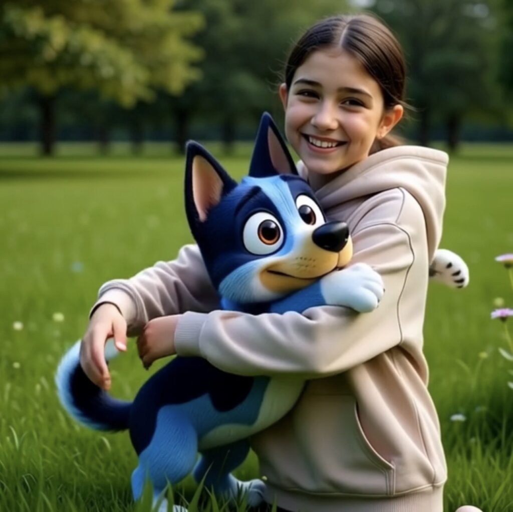 Custom kids animation created from real child photo in magical forest